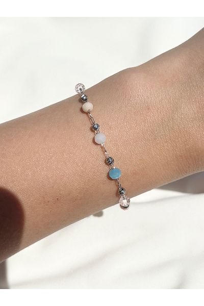 Eylülün Takısı Women's Silver Color Bead Bracelet