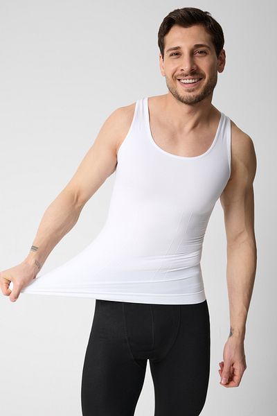 Shopynar Men's Athlete Corset Waist Chest Belly Tightening Firming Seamless Corset That Helps Maintain Upright Posture