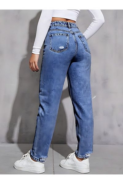 Noxter PANTALONI DENIM DE FEMEI CU STRIP