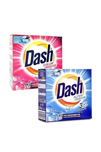 Dash washing powder white color 2x 1.17 kg 18 washes