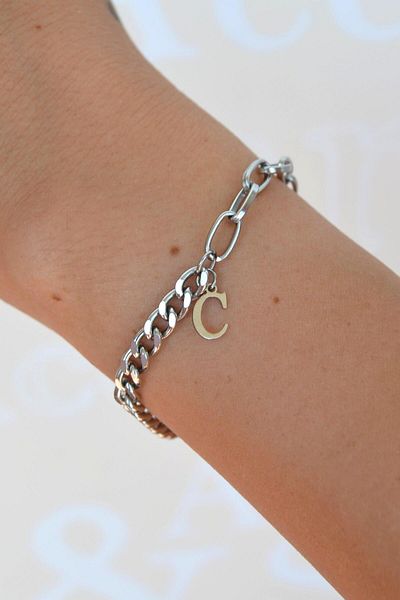 Sacce Scarves&Accessories Letter Steel Children's Bracelet Letter Children's Bracelet
