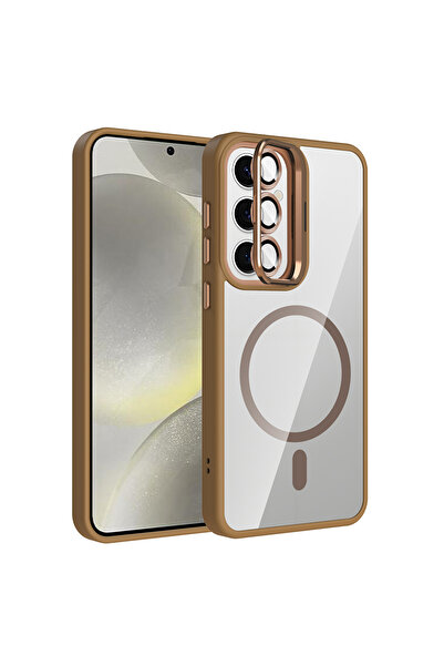 m.tk moveteck Samsung Galaxy S24 Fe Kılıf Standlı Mika Magsafe Hassas Buton M...