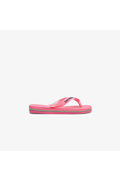 Havaianas Brasil Logo Çocuk Pembe Terlik