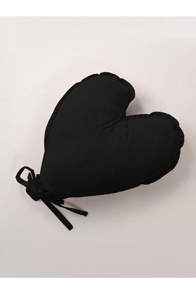 Galia Tasarım Heart Balloon Pillow Black 43X45 cm