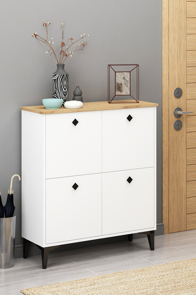 Eymense Rena 4 Kapaklı Çok Amaçlı Dolap