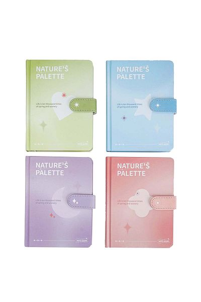 Midi Pastel notes Paper magnetic buckle book 36K/ mixed