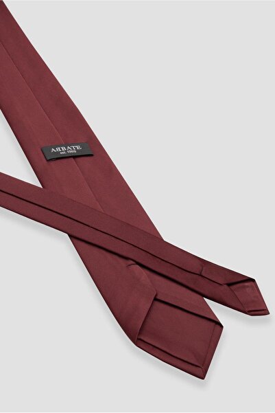 Abbate Вратовръзка 8 см от микрофибър полиестер, червена, мъжка, едноцветна