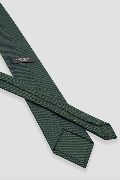 Abbate Tie 8 cm Microfiber Polyester Khaki Men's Patterned Tie