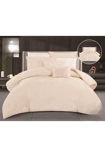 Mark A luxurious king-size double bed sheet to add beauty and elegance to your room accessories, made of microfiber, size 240*260 cm