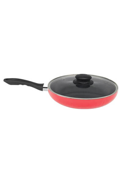 HOMEWAY Deep Frypan with Lid, 30 cm