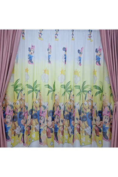 Perdelenoi by Igni Comex Blackout Drapes, Plain Pink, Set Of 2 Pieces