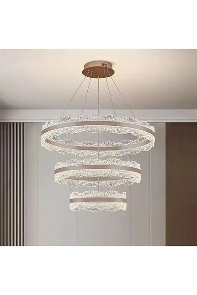 Kanz Modern chandelier with 3 rings