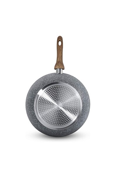 HOMEWAY Marble Wok Pan, 30 cm