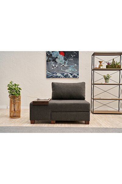 Vivense PERENNA YATAKLI TEKLİ KOLTUK, KETEN, ANTRASİT, SOL