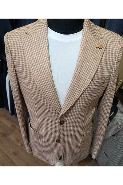 Ted Davıd Houndstooth Pocket Blazer Jacket