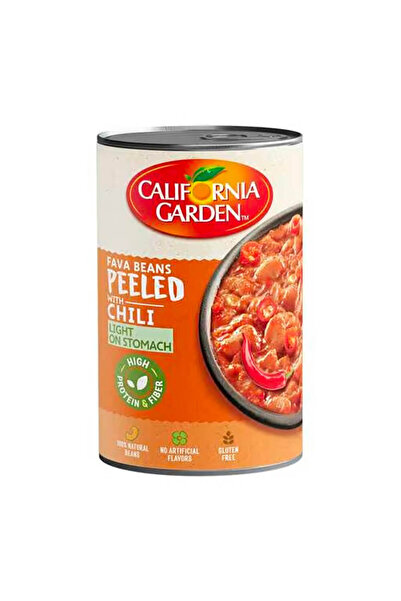 California Garden Peeled Fava Beans with Chilli, 450g