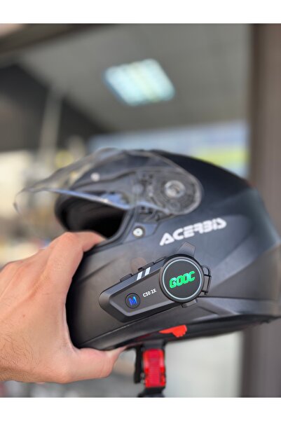 fimtech 2 Bağlantılı Motosiklet Kask Kulaklık Intercom Işıklı Motorsiklet İnterkom