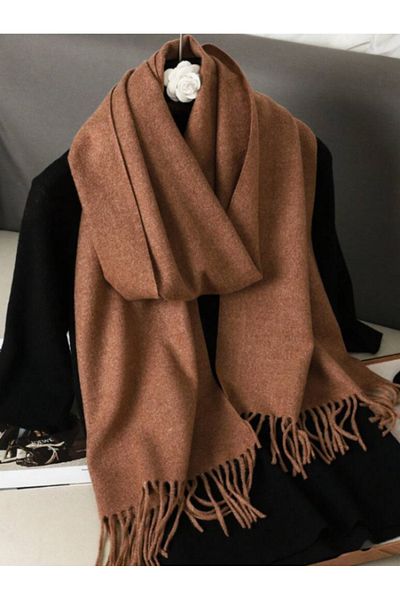 saratremo Soft and Comfortable Cashmere Scarf – 30x180 cm, Solid Color