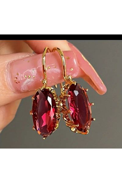 Enanice COLORED STONE EARRINGS