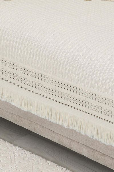 Aisha's Design Lace Embroidered 2-Piece Sofa Cover 87X155Cm,Ko-41Ik