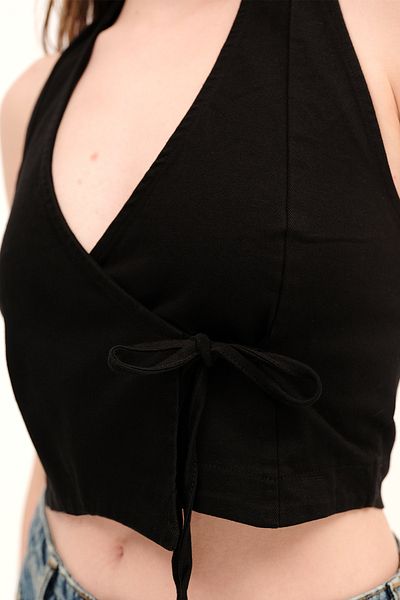 Addax Backless Side Tie Blouse A17337