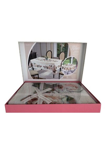 Lenjerii Deosebite Round 3D gobelin tablecloth, Jackline, Roses