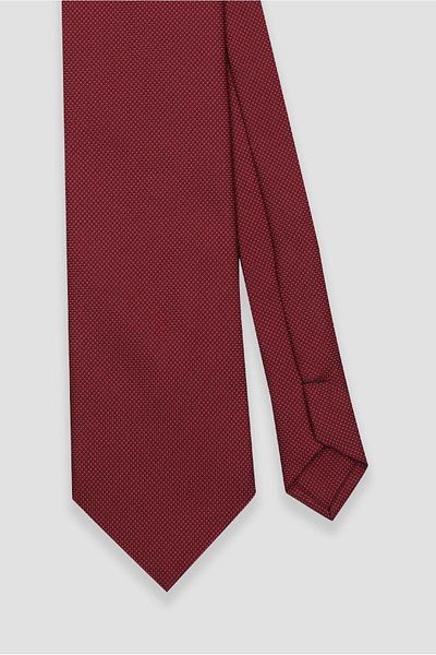 Abbate Tie 8 cm Microfiber Polyester Burgundy Men's Patterned Tie