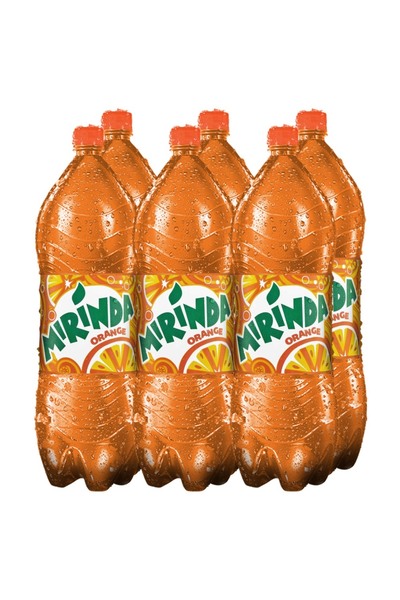 mirinda مشروب غازي بنكهة البرتقال، زجاجة بلاستيكية، 2.20 لتر × 6