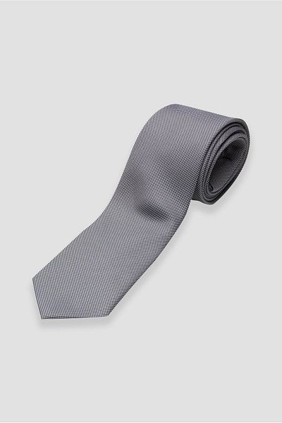Abbate Tie 8 cm Microfiber Polyester Light Gray Men's Patterned Tie
