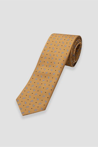 Abbate Tie 8 cm Microfiber Polyester Salmon Men's Patterned Tie