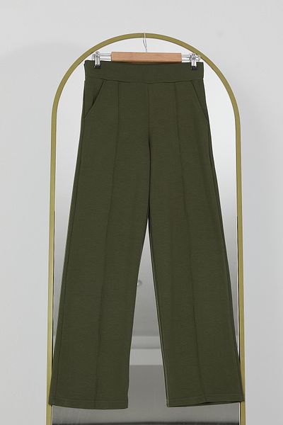 DPARİS Modal Grass Soft Textured Wide Leg Trousers