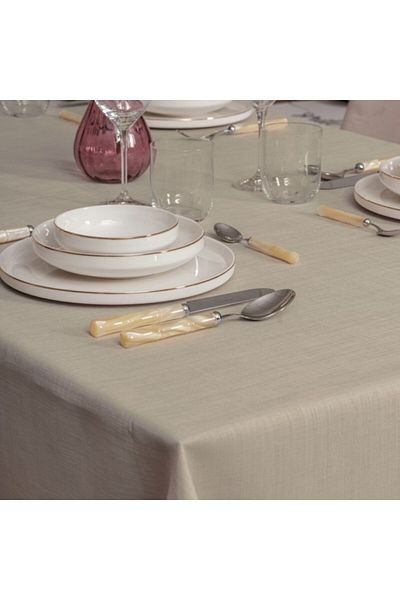Cotton Box Fata de masa 155x220cm Cotton Box, Plain Bej