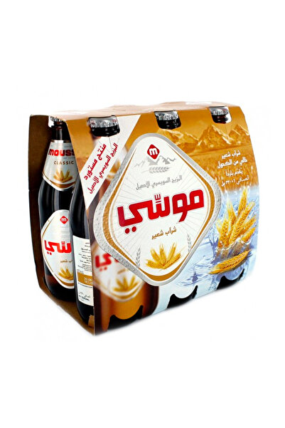 Moussy مشروب الشعير الكلاسيكي الخالي من الكحول، 330 مل × 6