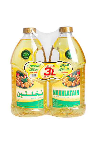 Nakhlatain زيت بوير النباتي للقلي، 1.5 لتر × 2