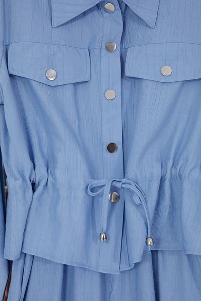 DPARİS Snap Detailed Jacket Hijab Dress