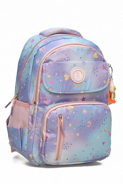 ELATAE Children's 4-Piece School Set Primary School Bag & Thermal Lunch Box & Pen Holder & Water Bottle 1390