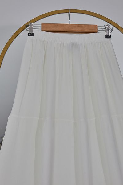 DPARİS Elastic Waist Layered Skirt