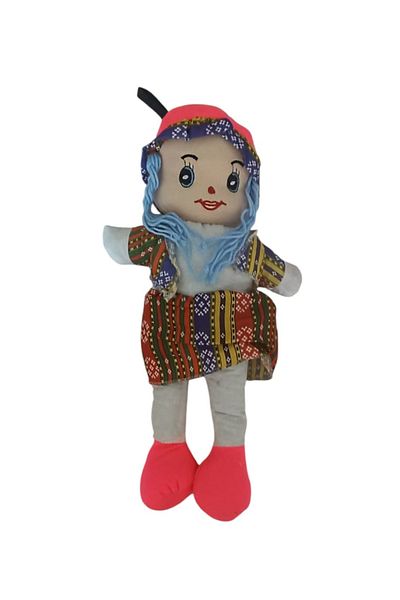 MİNGODAN Local Cloth Doll with Clothes 1 Piece Single Handmade Doll 42 cm
