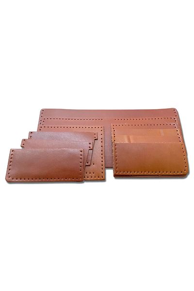 ipekbazaar Meriç Genuine Leather Men's Wallet Diy-Diy Set