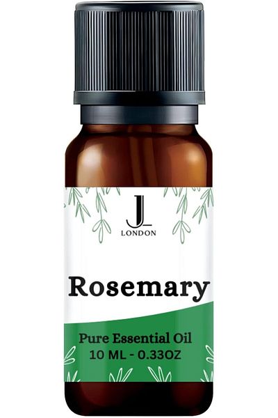JAN LONDON Rosemary Essential Oil 10ml | 100% Natural, Revitalizing – Steam Distilled Flowering Tops