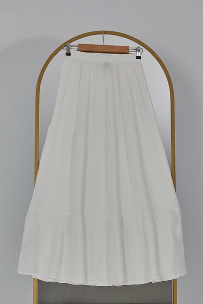 DPARİS Elastic Waist Layered Skirt
