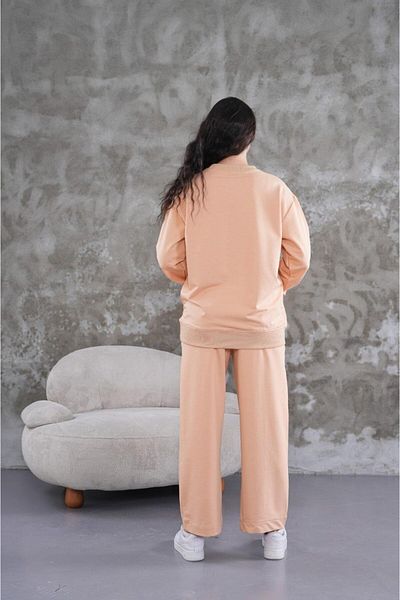 JANSO GROUP -Women's 2-Piece Set Sweatshirt - Pants Cotton Printed