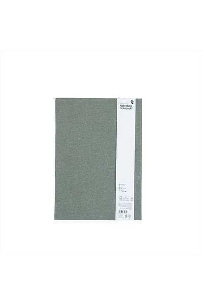 Midi A4 grey hardback notebook