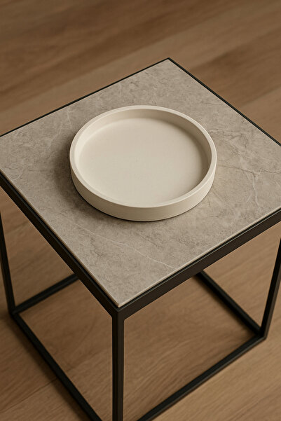 BGV HOME Round Decorative Tray, Jewelry Tray, Key Holder, Coaster