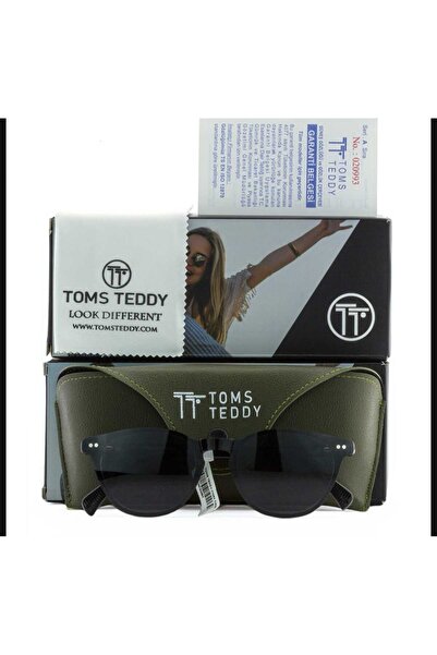 Toms Teddy Tt064 C405P 47Ekt Unisex Polarized Clip-On Blue Light Protection (Smoked/Black Handle)