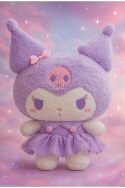 Online Büyük Boy Kuromi Sanrio Peluş Oyuncak 60 Cm Mor Renk Sevimli Yumuşacık...