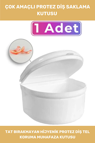 Thriftbuds Premium Plastik Dayanıklı Gece Plak Tat İçermez Hijyenik Protez Di...