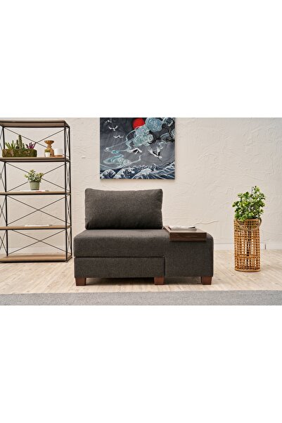 Vivense PERENNA YATAKLI TEKLİ KOLTUK, KETEN, ANTRASİT, SAĞ