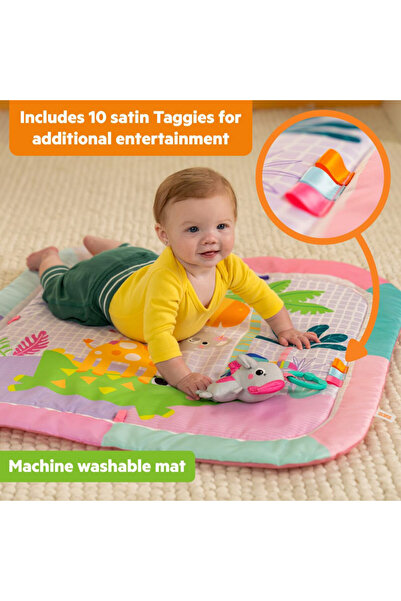 Bright Starts صالة الألعاب الرياضية القابلة للطي "سويت سفاري" من وايلد ويجلز، من عمر 0 إلى 36 شهرًا
