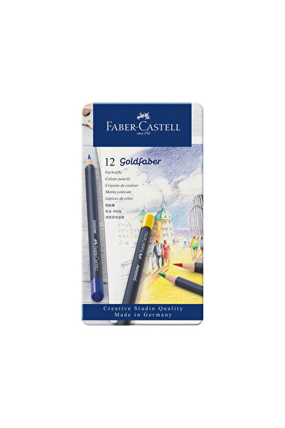 Faber Castell Goldfaber 12'li Boya Kalemi,Yüksek Pigmentli, Canlı ve Parlak R...